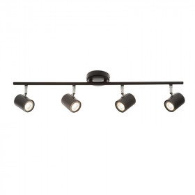 Σποτ Οροφής Τετράφωτο GU10 Μαύρο Orfeas SUH1894TB ACA LIGHTING