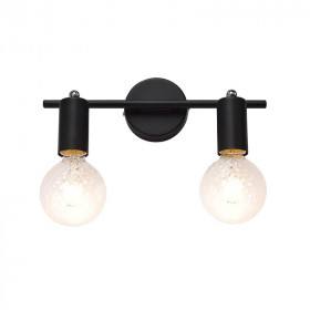 Σποτ Επίτοιχο Δίφωτο E27 Μαύρο SUT1912TBK ACA LIGHTING