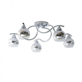 Φωτιστικό Πεντάφωτο E27 Χρώμιο Alien TNK81444CR5H ACA LIGHTING
