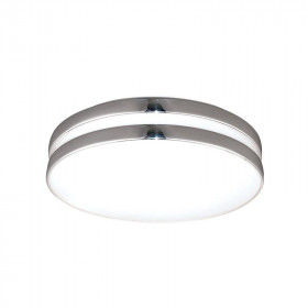 Πλαφονιέρα E27 Λευκό Και Χρώμιο Gozo V284913C40CH ACA LIGHTING