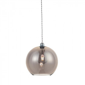 Φωτιστικό Μονόφωτο Ε27 Ασημί Και Φυμέ Pythia V3643330GY ACA LIGHTING