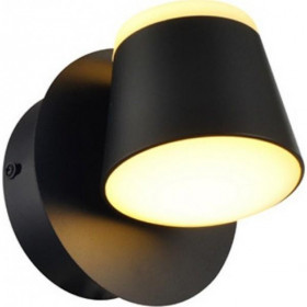 Σποτ Επίτοιχο LED 8W 3000Κ Μαύρό Zeus V83LEDW13BK ACA LIGHTING