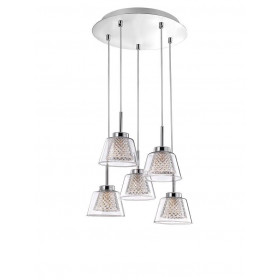 Φωτιστικό Πεντάφωτο G9 Χρώμιο Boccale 1300301305 NOVA LUCE