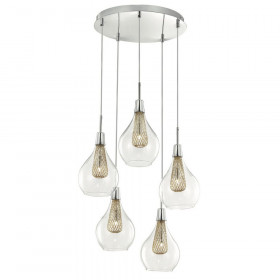 Φωτιστικό Πεντάφωτο G9 Χρώμιο Filo 1500202805 NOVA LUCE