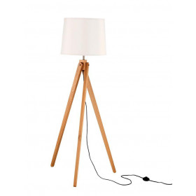 Φωτιστικό Δαπέδου E27 Φυσικό Και Λευκό Alma 60201 NOVA LUCE