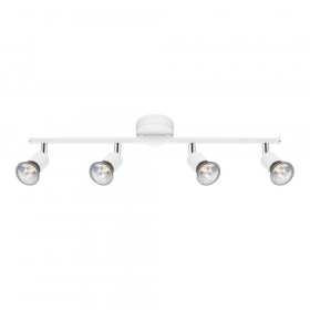 Σποτ Οροφής Τετράφωτο GU10 Λευκό Base 661004 NOVA LUCE