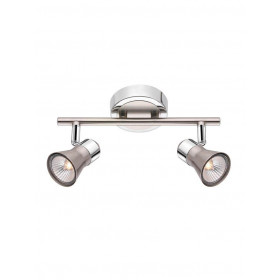 Σποτ Οροφής Δίφωτο GU10 Χρώμιο Galeria 663002 NOVA LUCE
