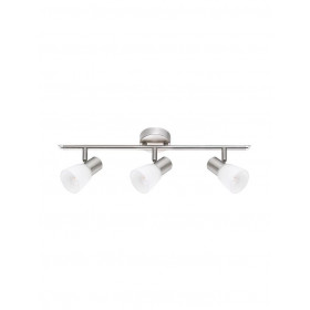 Σποτ Οροφής Τρίφωτο E14 Νικελ Σατινέ Publico 667003 NOVA LUCE