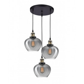 Φωτιστικό Τρίφωτο Ε27 Φυμέ Γυαλί Cedro 8436404 NOVA LUCE