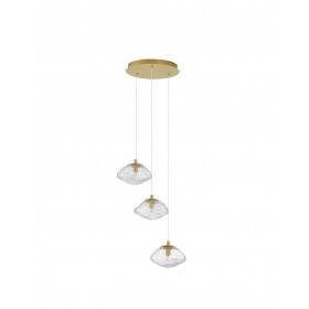 Φωτιστικό Τρίφωτο G9 Διάφανο Και Χρυσό Ester 9006048 NOVA LUCE