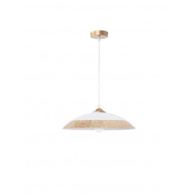 Φωτιστικό Μονόφωτο E27 Λευκό Και Χρυσό Benito 9112141 NOVA LUCE