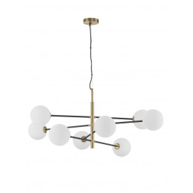 Φωτιστικό Οχτάφωτο G9 Μαύρο Και Χρυσό Vitra 9143308 NOVA LUCE
