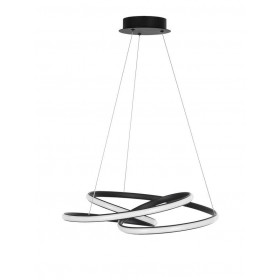 Φωτιστικό LED 43W 3000k Μαύρο Menton 9147112 NOVA LUCE