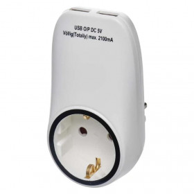 Πρίζα Σούκο Και Διπλό USB TypeA P0072 EMOS