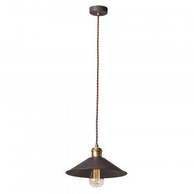 Φωτιστικό Μονόφωτο E27 Καφέ Και Οξυντέ Rustic 3083500 VIOKEF