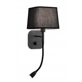 Απλίκα E14 & LED 2W Μαύρο Hendrix 4174601 VIOKEF
