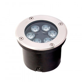 Σπότ Χωνευτό LED 6W 3200k Ασημί Lotus 4186900 VIOKEF