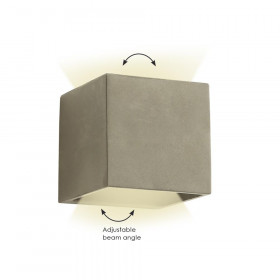 Απλίκα LED 12W 3000k Γκρι Samos 4189201 VIOKEF