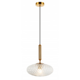 Φωτιστικό Μονόφωτο E27 Χρυσό Και Διάφανο Ester 4225600 VIOKEF