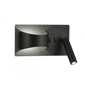 Απλίκα LED 8W 3000K Μαύρο Jake 4243300 VIOKEF