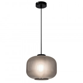 Φωτιστικό Μονόφωτο E27 Μαύρο Και Φυμέ Astor 4253001 VIOKEF