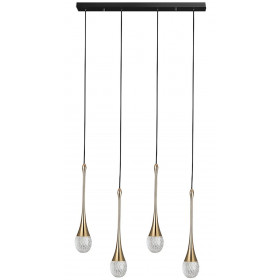 Φωτιστικό LED 12W 3000k Μαύρο Και Χρυσό Star Light 4268600 VIOKEF