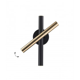 Απλίκα LED 16W 3000k Μαύρο Και Χρυσό Ballet 4272900 VIOKEF