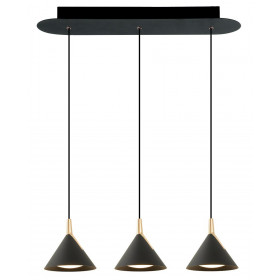 Φωτιστικό LED 27.7W 3000k Μαύρο Και Χρυσό Jolly 4274200 VIOKEF