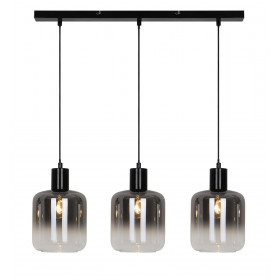 Φωτιστικό Τρίφωτο E27 Μαύρο Και Φυμέ Adam 4278300 VIOKEF