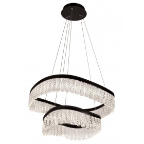 Φωτιστικό LED 51W 3000k Μαύρο Και Διάφανο Crystal 4291600 VIOKEF