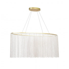 Φωτιστικό LED 38W 3000k Χρυσό Και Διάφανο Sol 4306300 VIOKEF