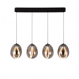 Φωτιστικό LED 23W 3000k Μαύρο Και Φυμέ Melanie 4312000 VIOKEF