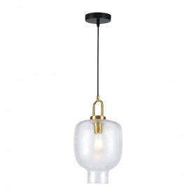 Φωτιστικό Μονόφωτο E27 Χρυσό Και Διάφανο Oslo 4312200 VIOKEF