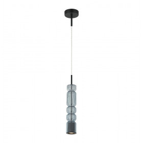 Φωτιστικό Μονόφωτο GU10 Μαύρο Και Μπλε Nikita 4318902 VIOKEF