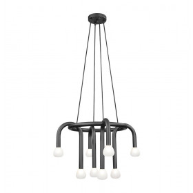 Φωτιστικό Οχτάφωτο G9 Μαύρο Και Λευκό Delori 4324600 VIOKEF