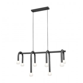 Φωτιστικό Οχτάφωτο G9 Μαύρο Και Λευκό Delori 4324700 VIOKEF