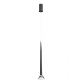 Φωτιστικό LED 8W 3000k Μαύρο Και Διάφανο Rina 4325200 VIOKEF