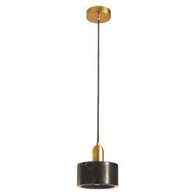Φωτιστικό Μονόφωτο E27 Μαύρο Και Χρυσό Marble 144-46005 EUROLAMP