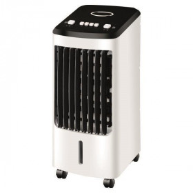 Air Cooler Δαπέδου 80W 4L Λευκό Και Μαύρο EUROLAMP