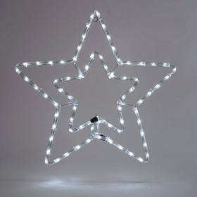 Αστέρι Διπλό LED Ψυχρό Με Πρόγραμμα EUROLAMP