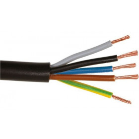 Καλώδιο NYMHY Η05VV-F 5x1mm² Μαύρο