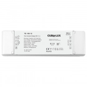 Τροφοδοτικό 150W Με Έξοδο 12VDC 12.5A Dimmable CUBALUX