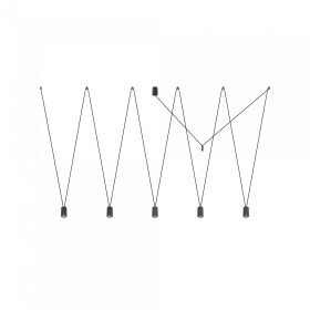 Φωτιστικό Πεντάφωτο GU10 Μάυρο More Eye 7825 NOWODVORSKI