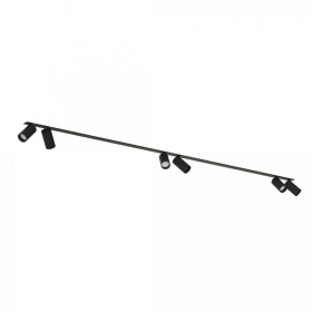 Σπότ Χωνευτό Εξάφωτο GU10 Μαύρο Κινητό Mono 7837 NOWODVORSKI