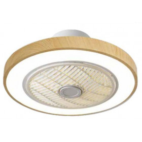 Ανεμιστήρας Πλαφονιέρα 30W D30 Με Φως Και Τηλεχειριστήριο Ξύλο Και Λευκό AURORA LINEME