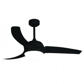 Ανεμιστήρας Οροφής 30W D132 Με Φως LED Και Τηλεχειριστήριο Μαύρο Rhea LINEME