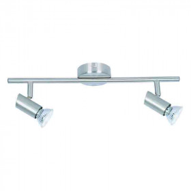 Σποτ Οροφής Δίφωτο GU10 Νίκελ 9076-2 INLIGHT