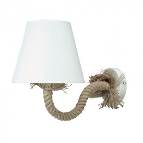 Απλίκα E27 Λευκό Καί Σχοινί 43368-WH INLIGHT