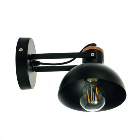 Απλίκα E27 Μαύρο Και Ξύλο 43379-BL INLIGHT