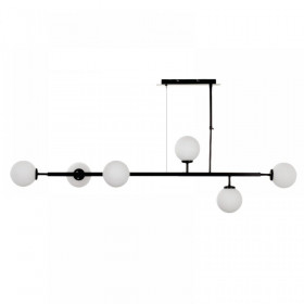 Φωτιστικό Εξάφωτο G9 Μαύρο Και Λευκό 6170-6-BL INLIGHT